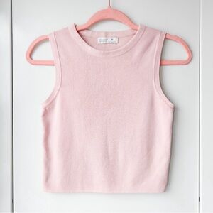 Primark light pink knit sweater vest top